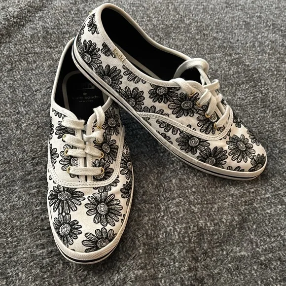 Keds for Kate Spade Embroidered Floral Design Sneakers 9.5 - Picture 4 of 8